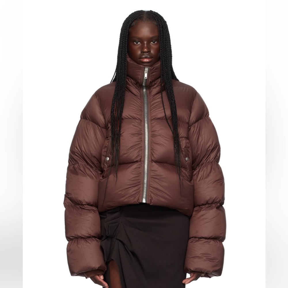 Rick Owens cropped pupper Maroon